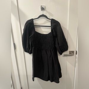 Tuckernuck Black Annie Smocked Dress